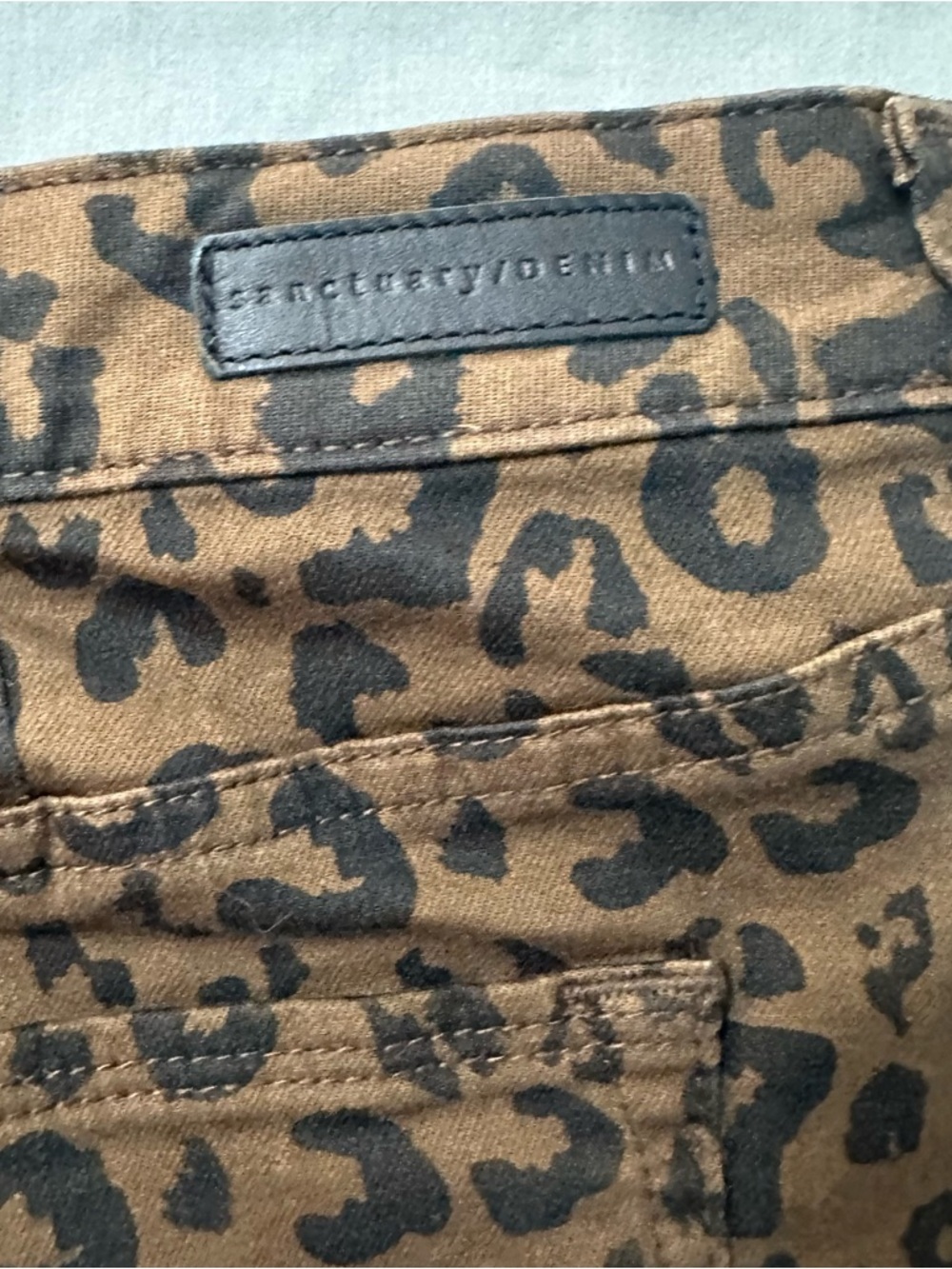 Sanctuary Leopard Print Stretch Mini Skirt Size 30 - Picture 11 of 14